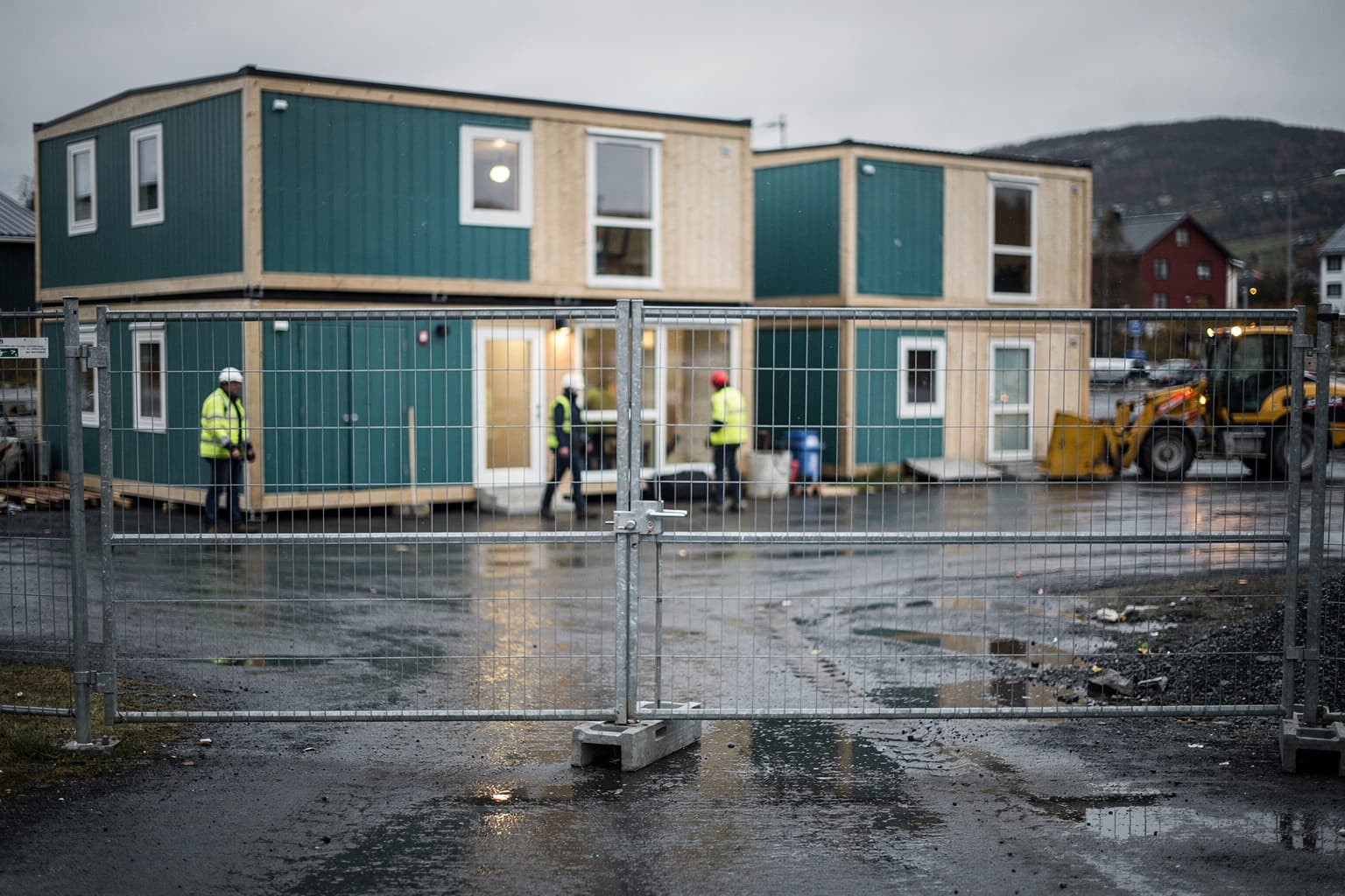 Brakkerigg på en byggeplass